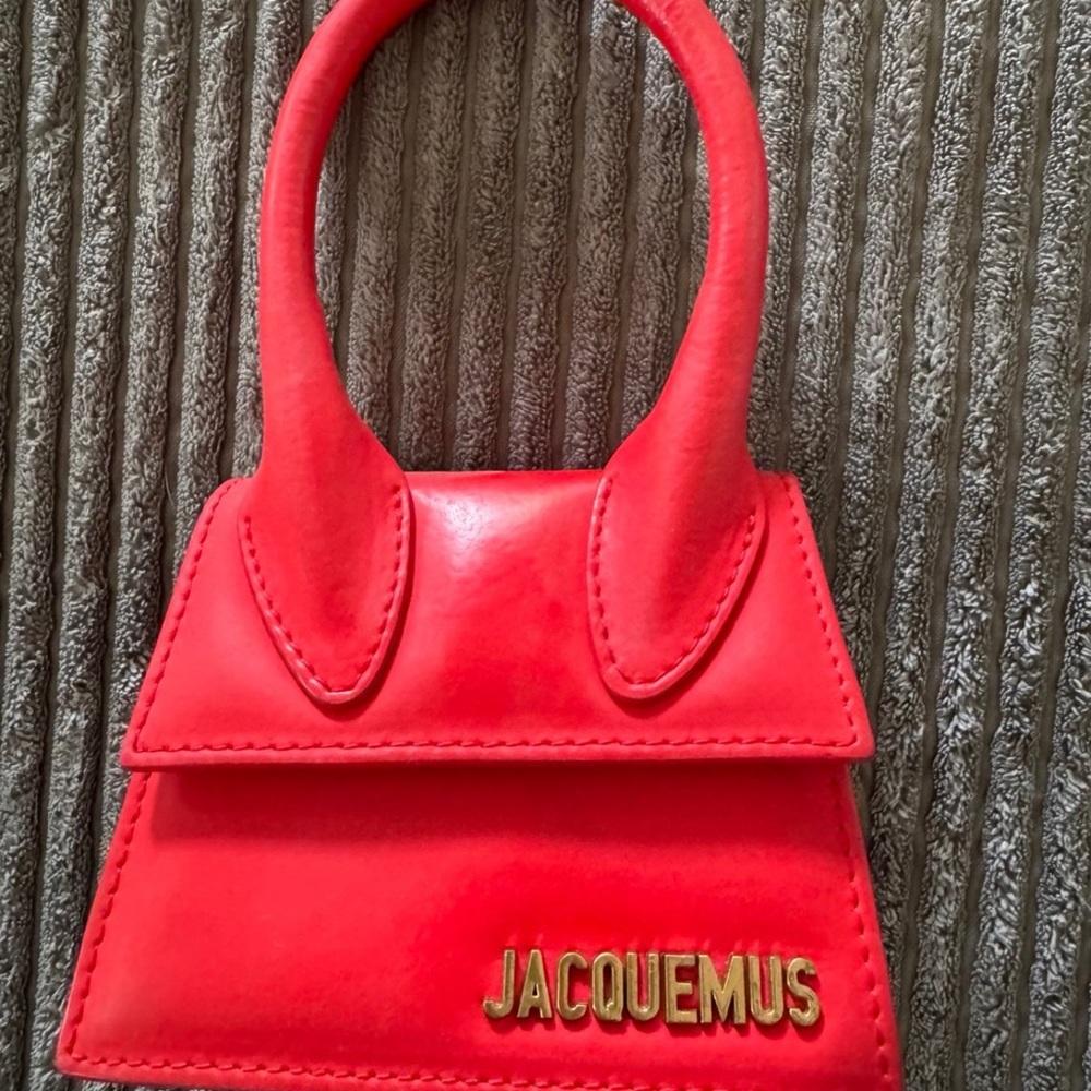 Jacquemus Red Mini Bag with Structured Design